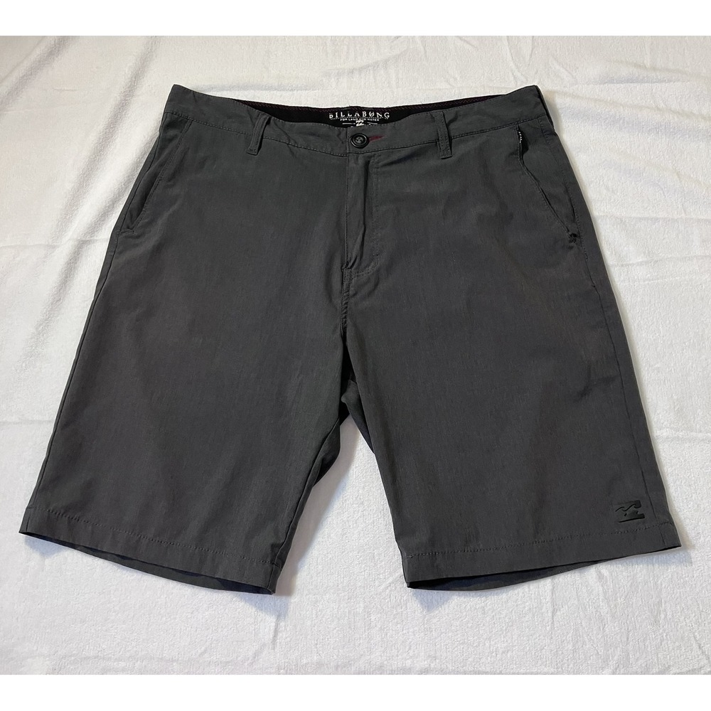 Billabong Men Gray Submersibles Crossfire Platinum X Hybrid Shorts Size 34 Lot 2 - Picture 8 of 14